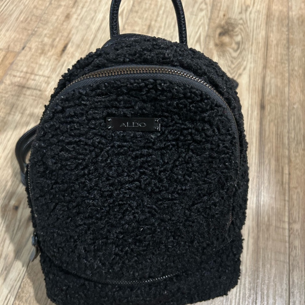 Aldo Black Textured Little cutie bag